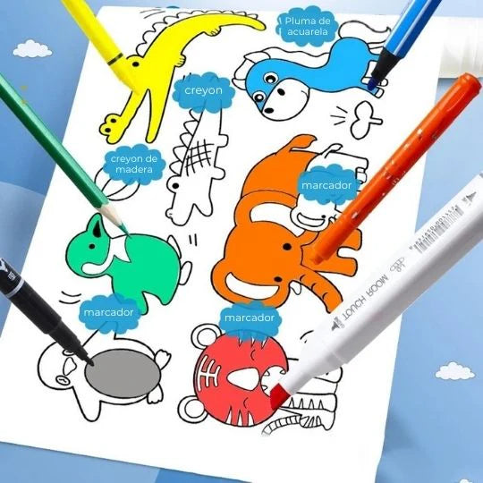 Rollo de Arte Creativo - Tablero de Dibujo para Niños