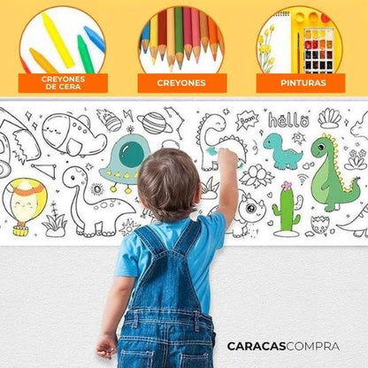 Rollo de Arte Creativo - Tablero de Dibujo para Niños